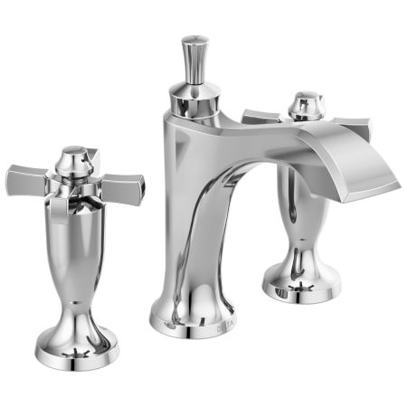 Delta Dorval 1.2 GPM Mini-Widespread Bathroom Faucet with Metal Drain Assembly - Limited Lifetime Warranty Chrome