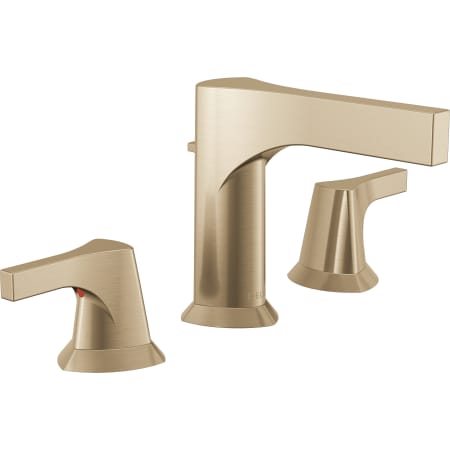 Delta Zura Widespread Bathroom Faucet with Drain Assembly - Includes Lifetime Warranty Champagne Bronze