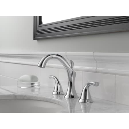 Delta-3592LF-Installed Faucet in Chrome