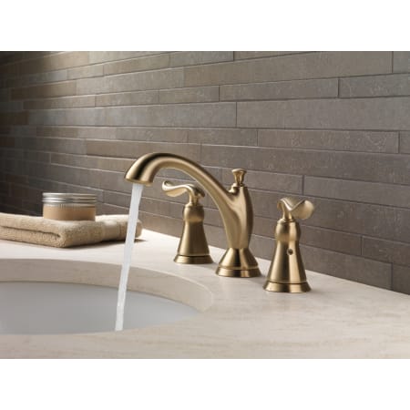 Delta-3594LF-MPU-Running Faucet in Champagne Bronze