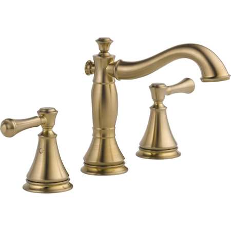 Delta Cassidy Widespread Bathroom Faucet with Pop-Up Drain Assembly - Includes Lifetime Warranty Champagne Bronze