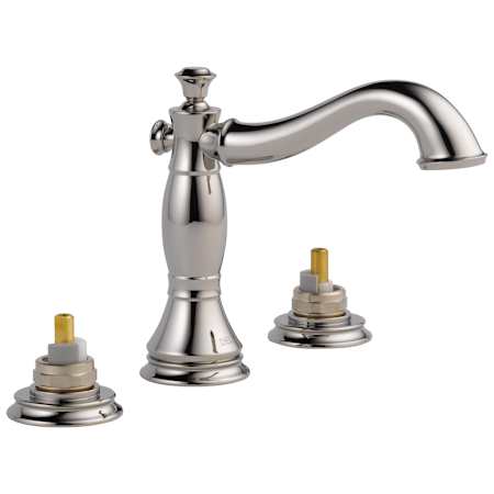 Delta Cassidy Widespread Bathroom Faucet with Pop-Up Drain Assembly - Handles Sold Separately - Includes Lifetime Warranty Brilliance Polished Nickel
