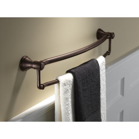 Delta-41319-Installed Towel and Assist Bar in Venetian Bronze