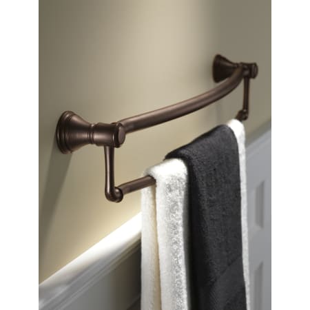 Delta-41319-Installed Towel and Assist Bar in Venetian Bronze