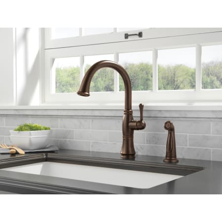 Delta-4297-DST-Installed Faucet in Venetian Bronze