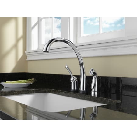 Delta-4380T-dst-Installed Faucet in Chrome