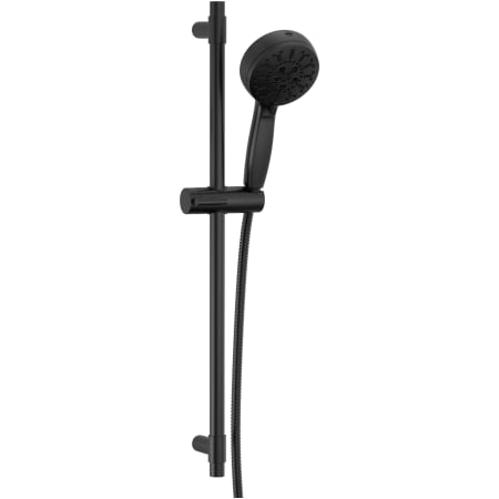 Delta ProClean 1.75 GPM Multi Function Hand Shower Package - Includes Slide Bar and Hose Matte Black