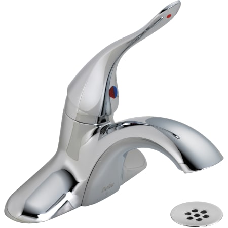 Delta Centerset Bathroom Faucet with Diamond Seal Technology - Free Grid Strainer with purchase Chrome