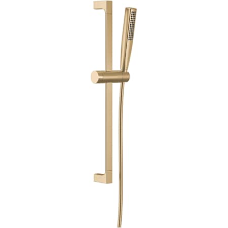 Delta Universal Showering 1.75 GPM Multi Function Hand Shower Package - Includes Slide Bar and Hose Lumicoat Champagne Bronze