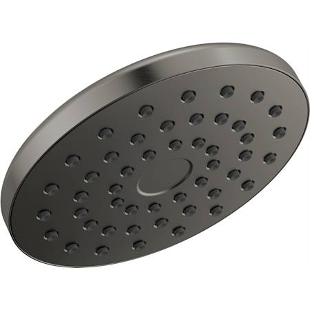 Delta PivotPro 1.75 GPM Single Function Raincan Shower Head with Touch-Clean Spray Holes Lumicoat Black Stainless