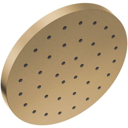 Delta Universal Showering 12" Round 2.5 GPM Single Function Rain Shower Head with H2Okinetic Technology Lumicoat Champagne Bronze