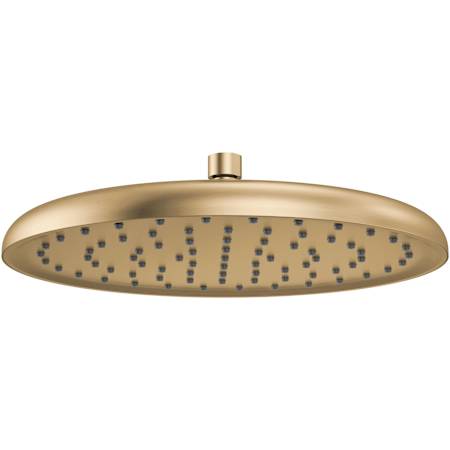 Delta Universal Showering 1.75 GPM Single Function Metal Rain Shower Head Lumicoat Champagne Bronze
