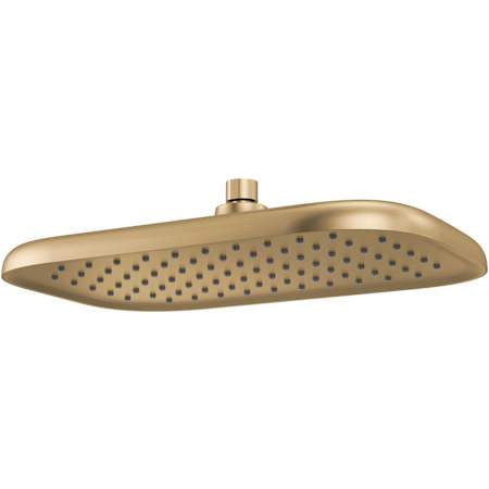Delta Universal Showering 2.5 GPM Single Function Metal Rain Shower Head Lumicoat Champagne Bronze