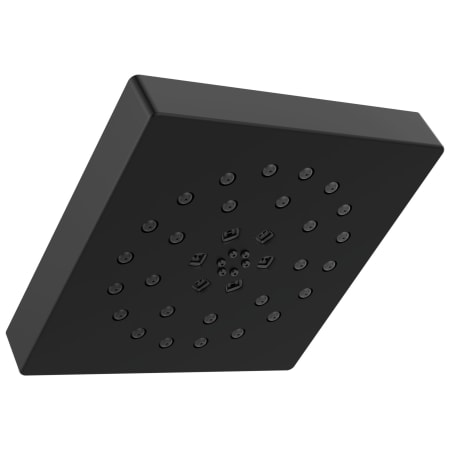 Delta Universal Showering UltraSoak 7-13/16" Square 1.75 GPM Multi Function Rain Shower Head with Touch Clean and H2Okinetic Technology Matte Black