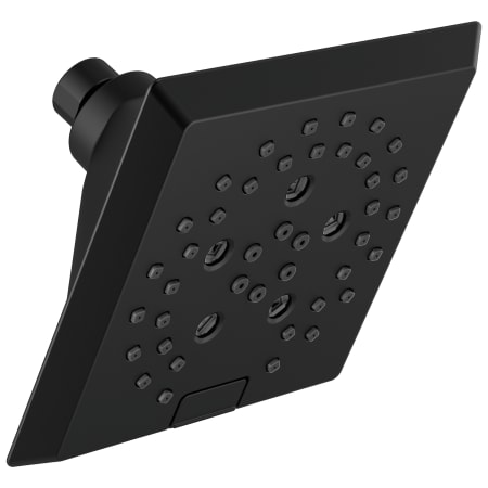 Delta Universal Showering 5-13/16" Square 1.75 GPM Shower Head Full Spray Pattern with Touch Clean and H2Okinetic Technology Matte Black