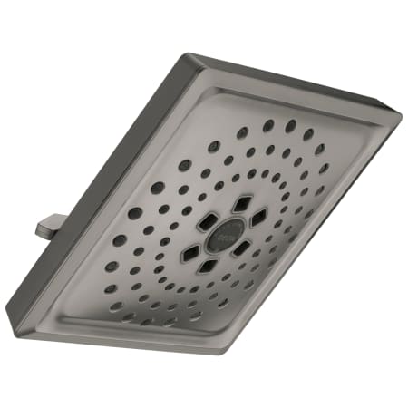 Delta Universal Showering 7-5/8" Square 1.75 GPM Shower Head Full Spray Pattern with Touch Clean and H2Okinetic Technology Black Stainless