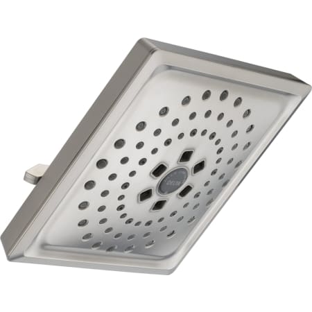 Delta Universal Showering 7-5/8" Square 1.75 GPM Shower Head Full Spray Pattern with Touch Clean and H2Okinetic Technology Lumicoat Stainless