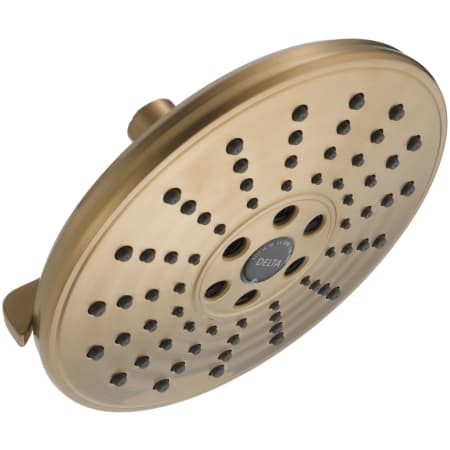 Delta Universal Showering 7-11/16" Round 1.75 GPM Shower Head Full Spray Pattern with Touch Clean and H2Okinetic Technology Lumicoat Champagne Bronze