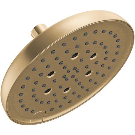 Delta Universal Showering 2.5 GPM Multi Function Rain Shower Head Lumicoat Champagne Bronze