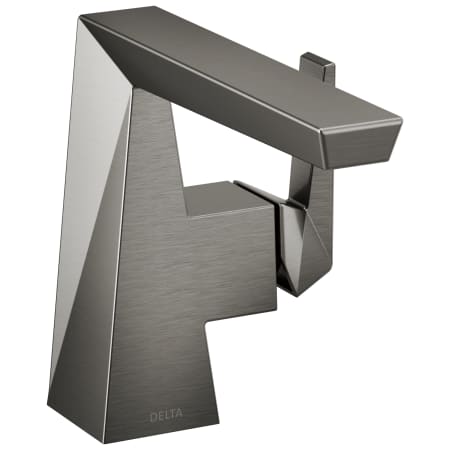 Delta Trillian 1.2 GPM Bathroom Sink Faucet Single Hole Bathroom Faucet Less Drain Assembly Black Stainless