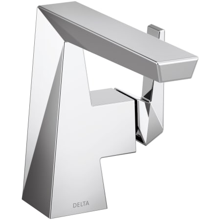 Delta Trillian 1.2 GPM Bathroom Sink Faucet Single Hole Bathroom Faucet Less Drain Assembly Lumicoat Chrome
