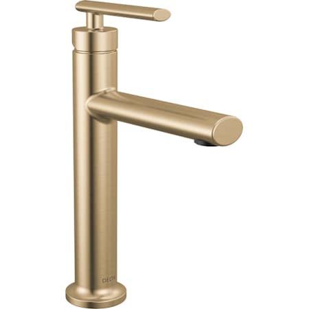 Delta Altado 1.2 GPM Single Hole Bathroom Faucet with Push Pop-Up Drain Assembly Champagne Bronze