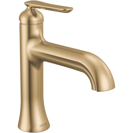 Delta Bonacci 1.2 GPM Single Hole Bathroom Faucet with Push Pop-Up Drain Assembly Lumicoat Champagne Bronze