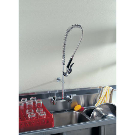Delta-55C1513-Faucet Installed on Industrial Sink