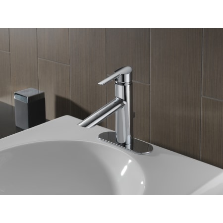 Delta-561LF-MPU-Installed Faucet in Chrome