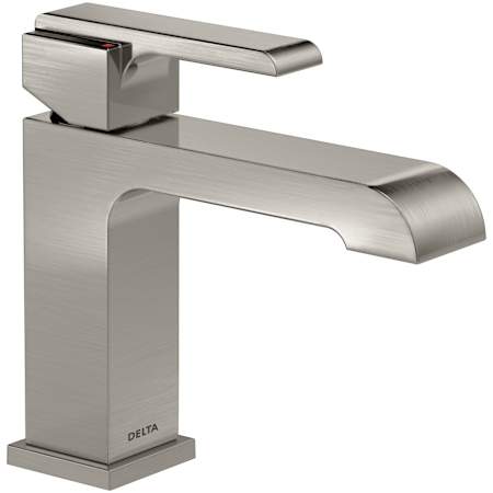 Delta Ara 1.2 GPM Single Hole Bathroom Faucet Less Drain Assembly - Limited Lifetime Warranty Brilliance Stainless
