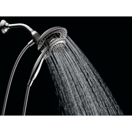 Delta-58045-Running Shower Head and Handshower in Chrome