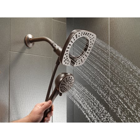 Delta-58064-Running Shower Head and Handshower in Venetian Bronze