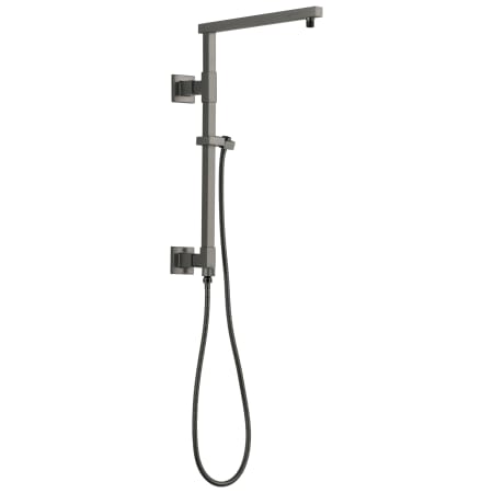 Delta Emerge 18" Angular Shower Column with Hose and Integrated Diverter - Less Shower Head and Hand Shower Black Stainless