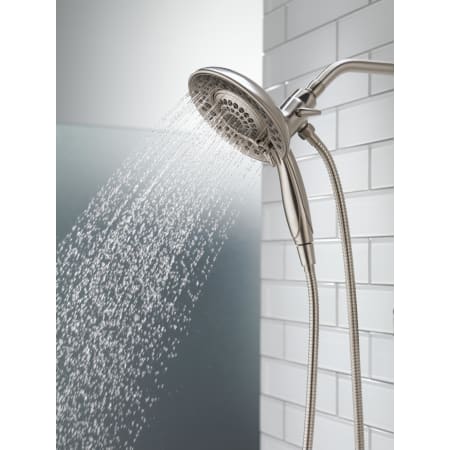 Delta-58469-PK-Running Shower Head and Handshower in Chrome