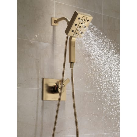 Delta-58470-Running Handshower in Champagne Bronze