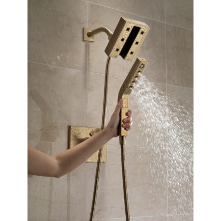 Delta-58470-Running Handshower in Champagne Bronze