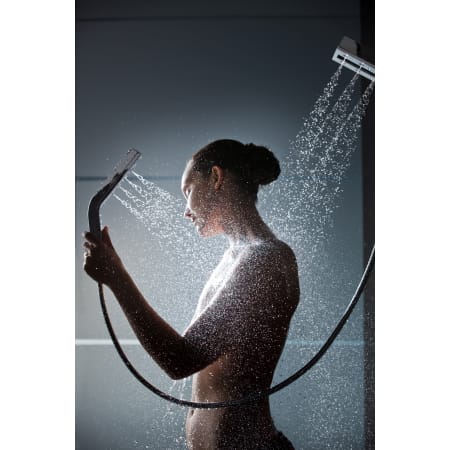 Delta-58470-Shower Head and Handshower in Use in Chrome