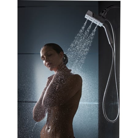 Delta-58470-Shower Head in Use in Chrome