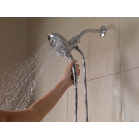 Delta-58471-Running Shower Head and Handshower in Chrome