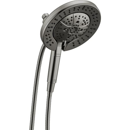 Delta In2ition 1.75 GPM Multi Function 2-in-1 Shower Head and Hand Shower Lumicoat Black Stainless