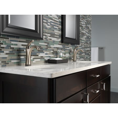 Delta-592T-DST-Installed Faucet in Brilliance Stainless