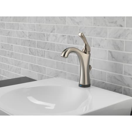 Delta-592T-DST-Installed Faucet in Brilliance Stainless