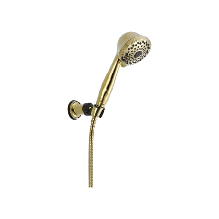 Delta 1.75 GPM Multi Function Handshower with Hose and Adjustable Wall Mount - Limited Lifetime Warranty Brilliance Polished Brass