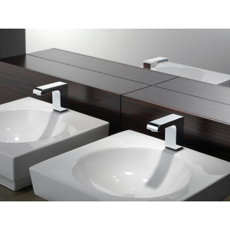 Delta-600T040-Installed Faucet in Chrome