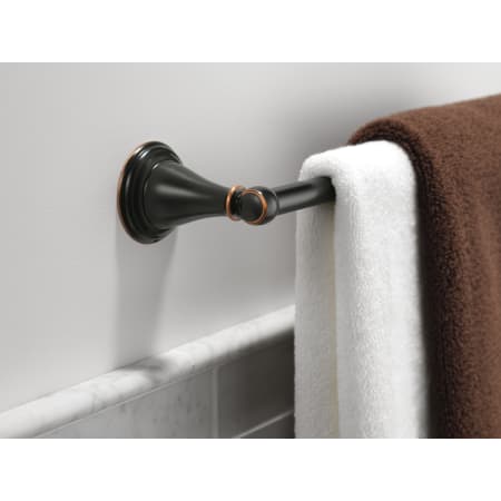 Delta-70024-Installed Towel Bar in Oil Rubbed Bronze