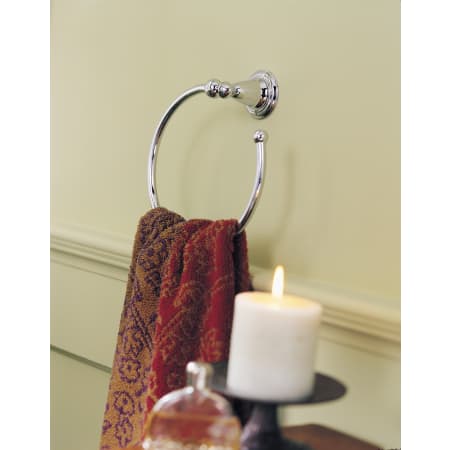 Delta-75046-Installed Towel Ring in Chrome