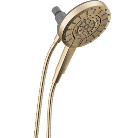 Delta Universal Showering In2ition 1.75 GPM 2-in-1 Hand Shower and Shower Head with ProClean Technology Champagne Bronze