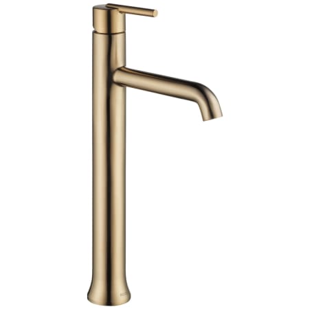 Delta Trinsic 1.2 GPM Single Hole Vessel Bathroom Faucet - Metal Pop-Up Drain Assembly Not Included Champagne Bronze