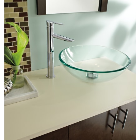 Delta-761LF-Installed Faucet in Chrome