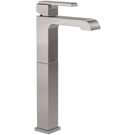 Delta Ara 1.2 GPM Single Hole Bathroom Faucet - Less Pop-up Drain Brilliance Stainless